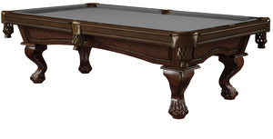 Legacy Billiards 7 Ft Megan Pool Table in Nutmeg Finish with Grey Cloth
