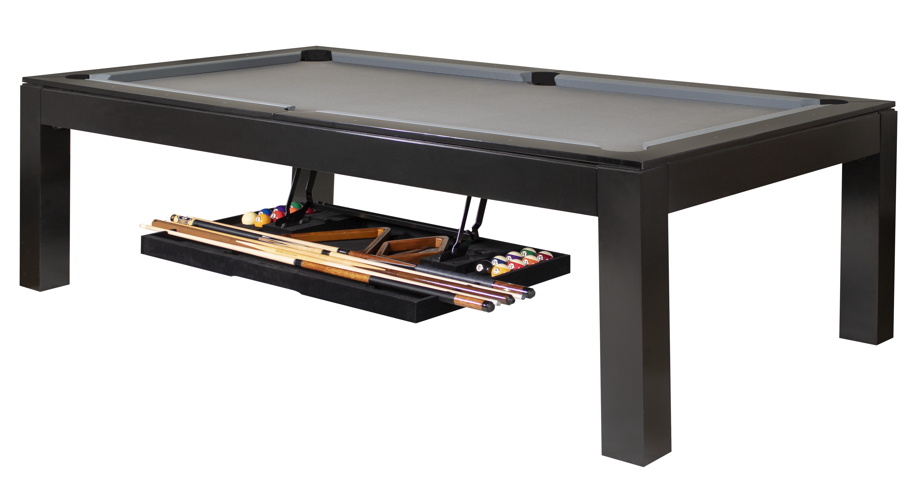 Legacy Billiards Perfect Drawer Assembled on a Baylor II Pool Table