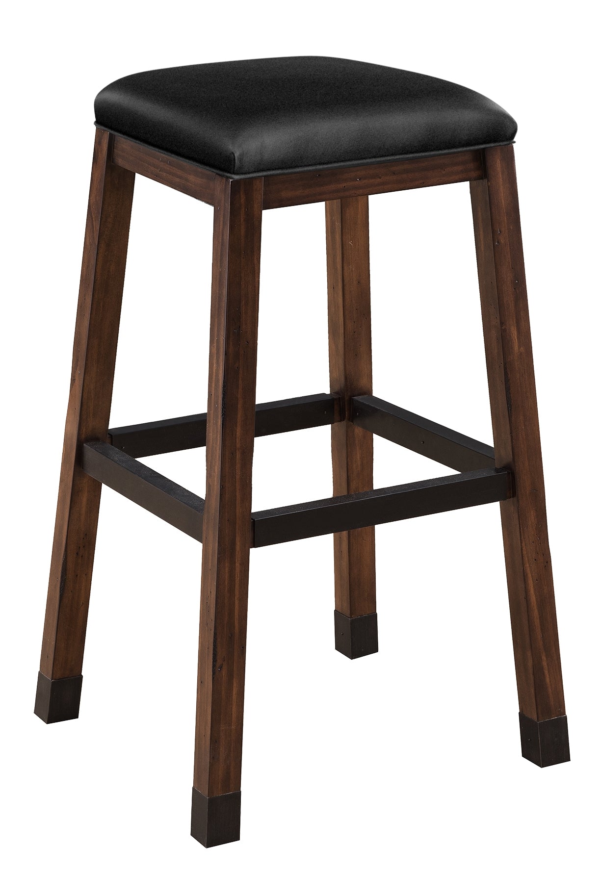 Legacy Billiards Harpeth Backless Barstool in Gunshot Finish