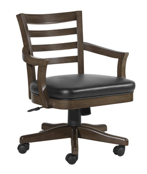 Legacy Billiards Sterling Gas Lift Game Chair in Gunshot Finish